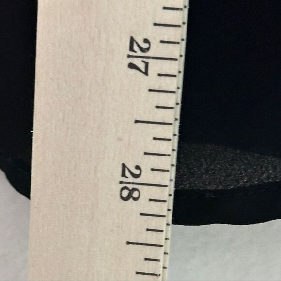 Torrid Womens Tank Size L Black Button Up Tie Keyhole Sheer Neutral Capsule - Picture 8 of 11